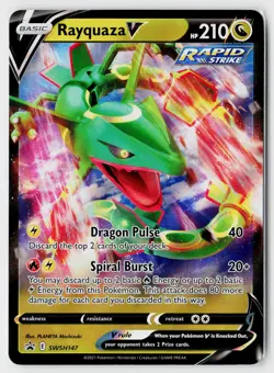 SWSH: Sword & Shield Promo Cards #SWSH147 Rayquaza V - Image 1