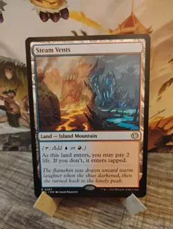 Steam Vents Regular Rare Lorwyn Eclipsed Shock Land NM / Unplayed - Image 1