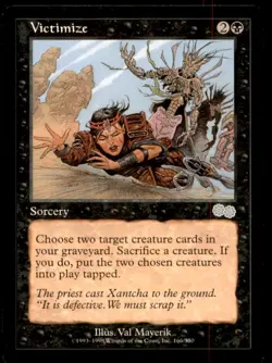 MTG Victimize LP Light Play Urza's Saga [2394] - Image 1