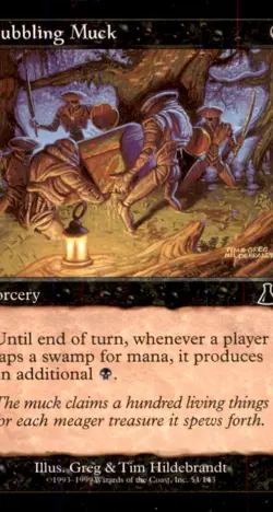 MTG Bubbling Muck LP Light Play Urza's Destiny [967] - Image 1