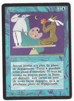 ►Magic-Style◄ MTG - Stasis - French Revised FBB - Played - Image 1