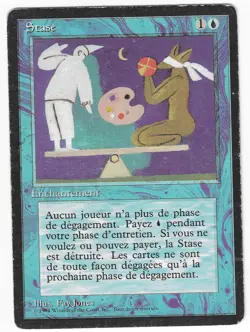 ►Magic-Style◄ MTG - Stasis - French Revised FBB - Played - Image 1