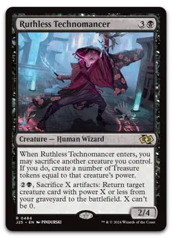 Ruthless Technomancer #484 (NM) Foundations Jumpstart J25 Magic MTG - Image 1