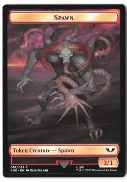 Spawn // Astartes Warrior Double-Sided Token 16 // 12 MTG 40K NM - Image 1