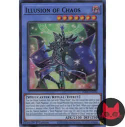 Yugioh Illusion of Chaos RA02-EN020 Super Rare 1st Edition NM - Image 1