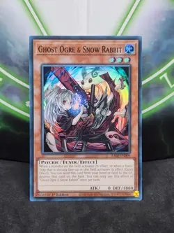 Yugioh Ghost Ogre & Snow Rabbit ALT ART RA02-EN009 Super Rare 1st Edition NM - Image 1