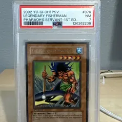 2002 Yu-Gi-Oh! The Legendary Fisherman PSV-076 1st Edition PSA 7 - Image 1