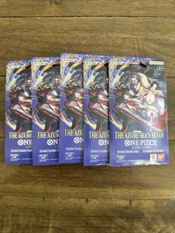 One Piece CCG The Azure Sea’s Seven Seas OP14 (5) NEW Booster Packs🔥 Fast Ship! - Image 1