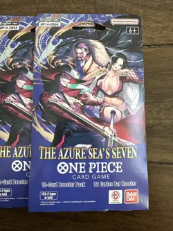 One Piece CCG The Azure Sea’s Seven Seas OP14 (5) NEW Booster Packs🔥 Fast Ship! - Image 2
