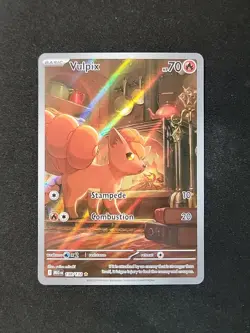 Pokemon TCG Vulpix Illustration Rare Card #138/132 Mega Evolutions NM - Image 1
