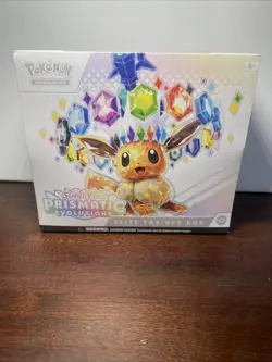 Pokemon SV: Prismatic Evolutions ETB Elite Trainer Box Sealed Tiny Tear In Wrap - Image 1