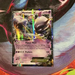 Pokemon Mewtwo EX Breakthrough Ultra Rare Holo 61/162 170 HP Psyburn Card - Image 1