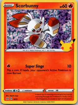 Scorbunny Promo SWSH: Sword & Shield Promo Cards SWSH002 NM - Image 1