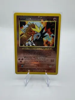 Pokemon Entei 34 Black Star Movie Promo Reverse Holo - Very Clean - Image 1