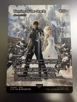 MTG Blessing of the Oracle – Akroma’s Will (Showcase) – Final Fantasy – NM – - Image 1