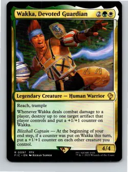 Magic the Gathering Wakka, Devoted Guardian Final Fantasy Commander MTG - Image 1