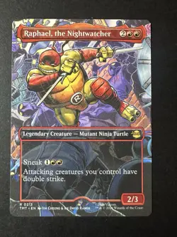 Raphael, the Nightwatcher (Borderless) 0213 MTG Teenage Mutant Ninja Turtles TMT - Image 1