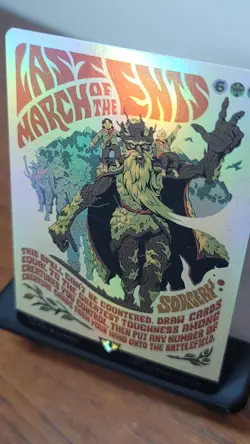 MTG Last March of the Ents #0739 Foil Borderless Poster Mythic UB: TLOTR (LTR) - Image 3