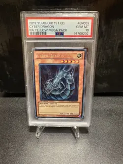 Yugioh Cyber Dragon RYMP-EN059 Secret Rare 1st Edition PSA 10 - Image 1