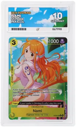 ACE Perfect 10 Nami ST29-008 Parallel Egghead Ace Label One Piece English P1 - Image 1