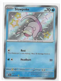 Slowpoke 116/091 Paldean Fates S&V Shiny Rare Pokemon TGC Card NM - Image 1