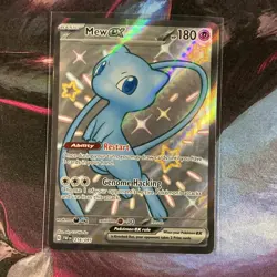 Pokemon Mew EX SV: Paldean Fates Ultra Rare Full Art Holo 216/091 180 HP Card - Image 1