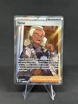 Tyme - 143/131 Pokemon Prismatic Evolutions Full Art Trainer Ultra Rare Card NM - Image 1