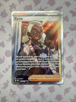Tyme - 143/131 Pokemon Prismatic Evolutions Full Art Trainer Ultra Rare Card NM - Image 1