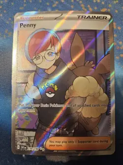 Pokemon TCG Penny 239/198 Scarlet & Violet Base Set Pokemon Card Secret Rare NM - Image 1