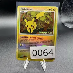 Pikachu 94/123 Diamond & Pearl Holo Pokemon Card 2007 Heavily Played - Image 3