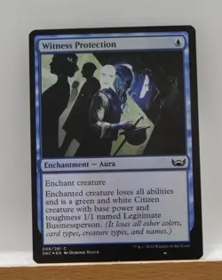 MTG SNC: Witness Protection (Enchantment Aura) Common 066 New Capenna Foil - Image 1