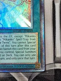 MZMU-EN019 Mikanko Shinbu - Noble Twins Collector's Rare 1st Ed YuGiOh - Image 2