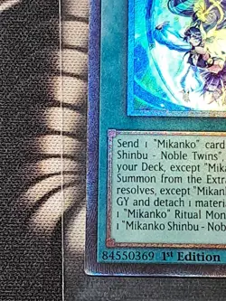 MZMU-EN019 Mikanko Shinbu - Noble Twins Collector's Rare 1st Ed YuGiOh - Image 3