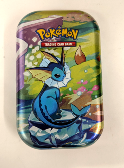 Pokemon TCG Vaporeon Scarlet & Violet Prismatic Evolutions Mini Tin Card Coin - Image 1