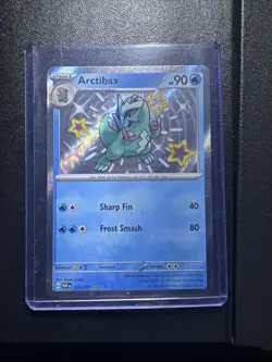 Pokemon TCG Arctibax Scarlet & Violet Paldean Fates Holo Shiny Rare Card 129/091 - Image 1