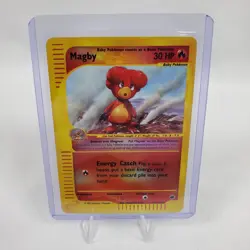 Pokemon Card Magby 17/165 Expedition Base Set Reverse Holo Rare MP - Image 3