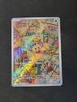 Pokemon TCG Bramblin Holo Card Paldea Evolved 198/193 NM Condition - Image 1