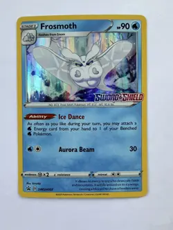 Frosmoth (Prerelease) NM SWSH007 SWSH: Sword & Shield Promo Cards Pokemon Card - Image 1