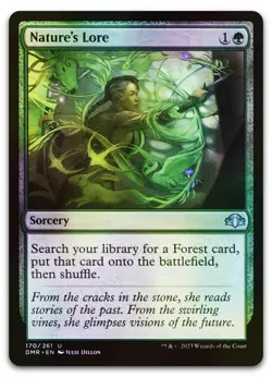 Nature's Lore #170 (Foil) (NM) Dominaria Remastered DMR Magic MTG - Image 1