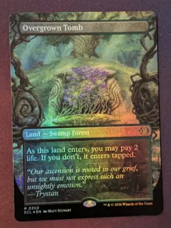 MTG - Overgrown Tomb (borderless foil) - ECL (NM+) - Image 1