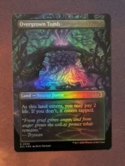 MTG - Overgrown Tomb (borderless foil) - ECL (NM+) - Image 2