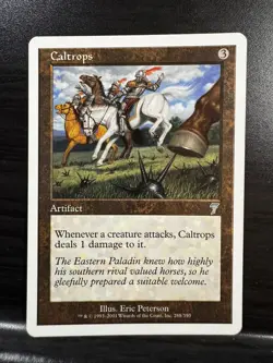 Caltrops #288/350 - Magic The Gathering - 7th Edition (Never Played) - Image 1