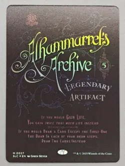MTG Secret Lair Encyclopedia of Magic 0027 Alhammarrets Archive Foil - Image 1