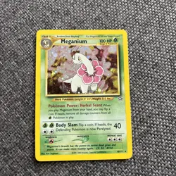Pokemon TCG Meganium Neo Genesis Holo Unlimited Rare Card 11/111 - Image 1