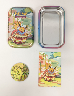 Pokemon TCG Jolteon Scarlet & Violet Prismatic Evolutions Mini Tin Card Coin - Image 2