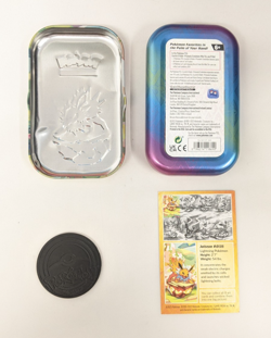 Pokemon TCG Jolteon Scarlet & Violet Prismatic Evolutions Mini Tin Card Coin - Image 4