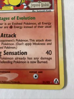 2006 Pokemon - Magmar Legend Maker #21/92- Holo Rare Clean Nice - Image 4