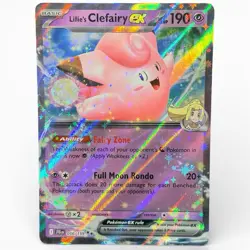 Pokemon TCG Journey Together Lillie's Clefairy ex 056/159 Double Rare Holo NM 🔥 - Image 1