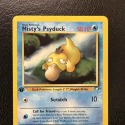 Misty's Psyduck - 1st Edition - 54/132 Gym Heroes - Pokemon TCG - 2000 LP - Image 2