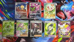 2026 Pokemon Ascended Heroes LOT of 8 Illustration Rare + Ultra Rare Full Art! - Image 1